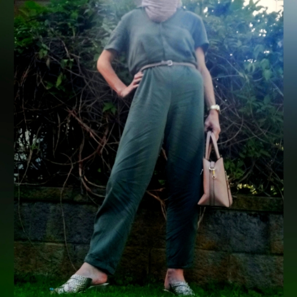 Vero moda green jumpsuit